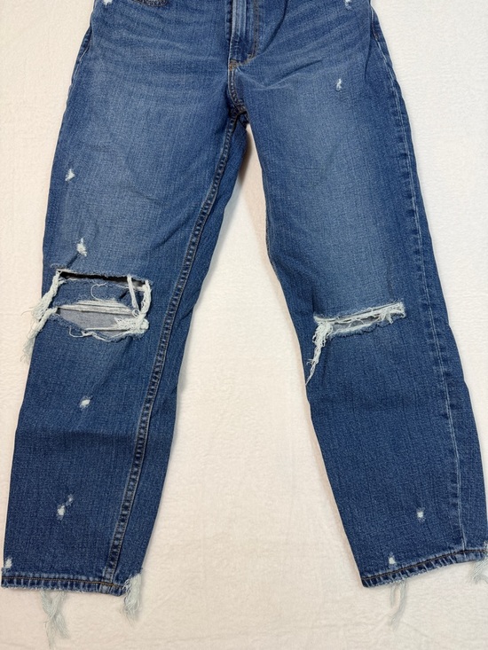 Abercrombie & Fitch Mom High Rise Jeans - Dark Blue Denim Curve Love size 4/27 - Picture 5 of 11
